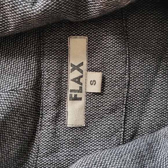 Flax Shawl Collar Jacket Wool Blend SzS - Picture 2 of 8